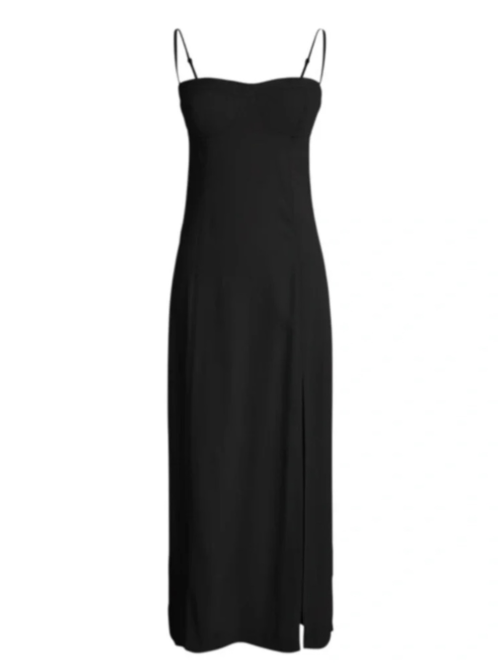 NWOT J.Crew Collection Invite Dress in Crepe Black Sheath Midi Sz 10 $228 - Picture 3 of 4